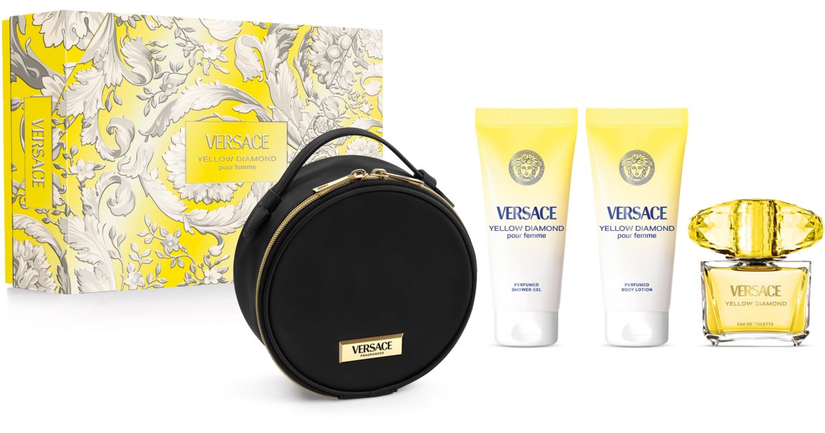 Set Versace Yellow Diamond 4 Pzas